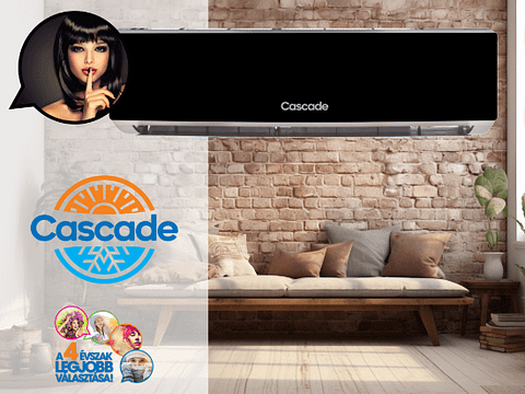 Cascade BLACK ART 3,5 kW oldalfali split klíma szett